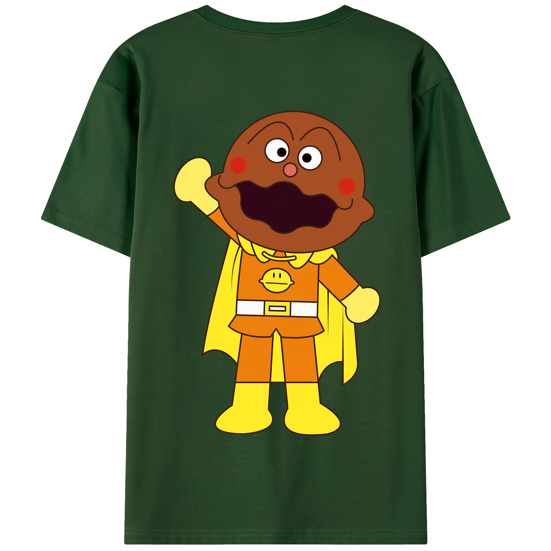（画像用） アンパンマン Anpanman 綿100％半袖Tシャツ（背面プリント）
